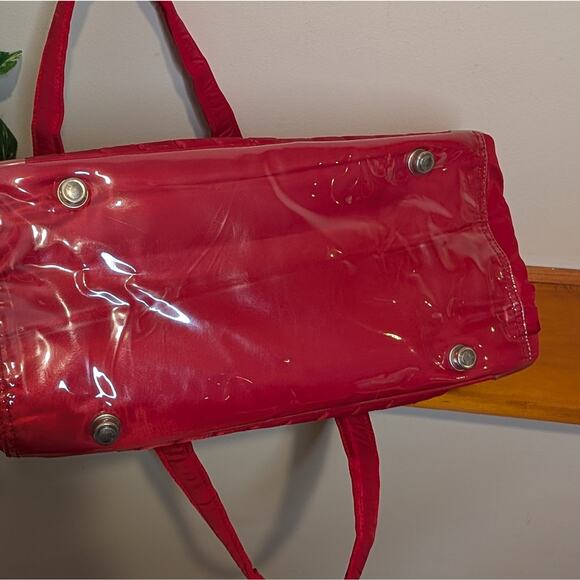 Lug Red Quilted Women's Gym Duffle Bag - Picture 8 of 11